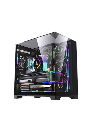Snt Subzero Plus 7 X Argb Fan Uzaktan Kumanda Midi Tower Atx Siyah Oyuncu Kasası