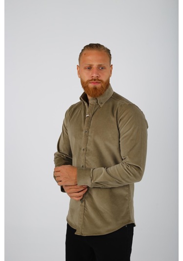 Brango 13345 Erkek Spor Gömlek Bej