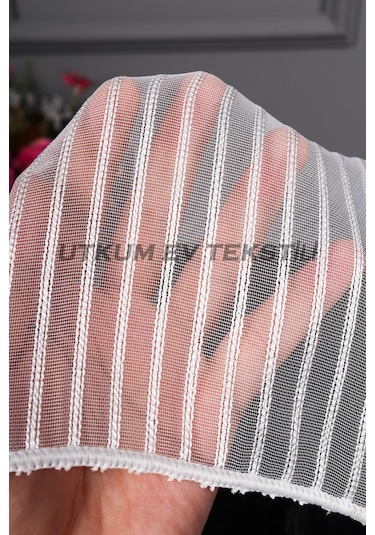 Kalın Çizgili Armür Tül Perde Akdz 1032