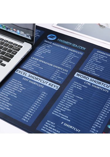 Geeksen Büyük Boy Oyun Ve Ofis Pedi - Kaymaz, Dayanıklı Ve Pürüzsüz Hareket 900x400mm