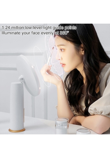 Sones Akıllı Led Masaüstü Makyaj Aynası Dolgu Işığı, Beyaz Işık Siyah