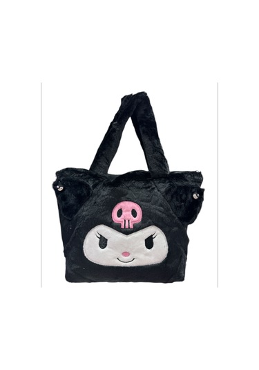 Sanrio Kuromi Peluş Kol Çantası Siyah