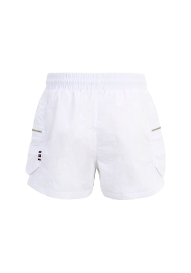 Beyaz Fila Kadın Şort Crinkle Lu411122 Beyaz