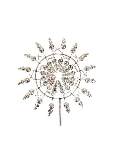 Yunboo Rüzgar Gücüyle Dönen Metal Bahçe Dekorasyonu - 31 Cm Çapında Parlak Rüzgar Gülü