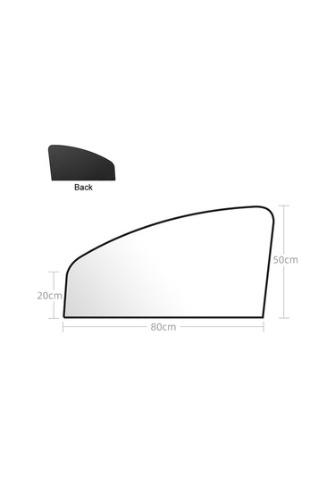 Sones Isı Yalıtımlı Opak Vinil Kaplamalı Manyetik Araba Perdeleri, Stil: Titanyum Gümüş Ana Sürücü