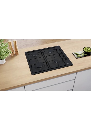 Bosch PBP6C6K80O 60 CM Gazlı Ocak Siyah
