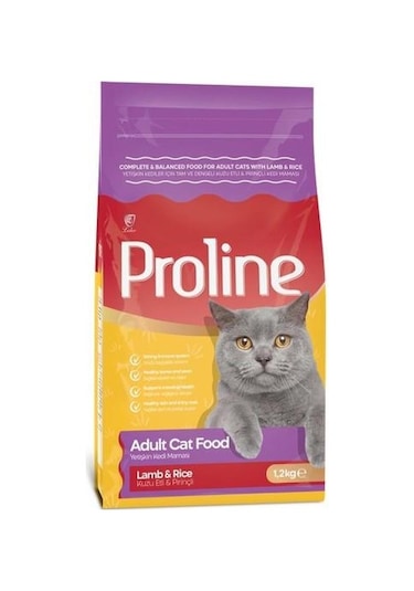 Proline Kuzu Etli ve Pirinçli Yetişkin Kedi Maması 1200 G