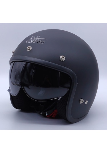 Nikko N313 Yarım Chopper Güneş Vizörlü Kask