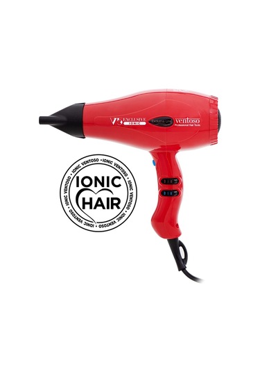 Ventoso V5 Exclusive Ionic Profesyonel Fön Makinesi Kırmızı