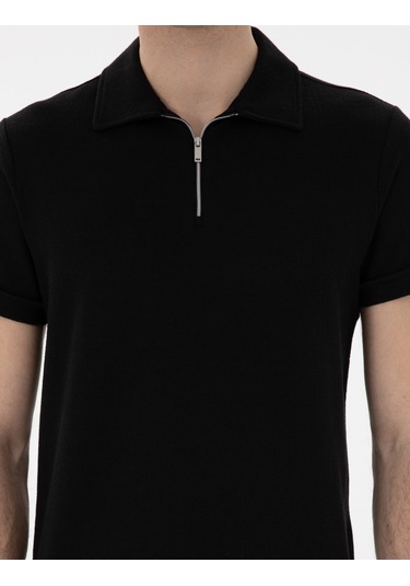 Pierre Cardin Erkek Siyah Tişört 50302586-vr046 Siyah