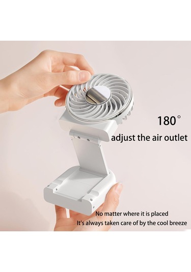 Aktif Soğutma Teknolojisi İle Mini El Fan, Seyahat İçin Küçük Fan, Icecompress Face Fan