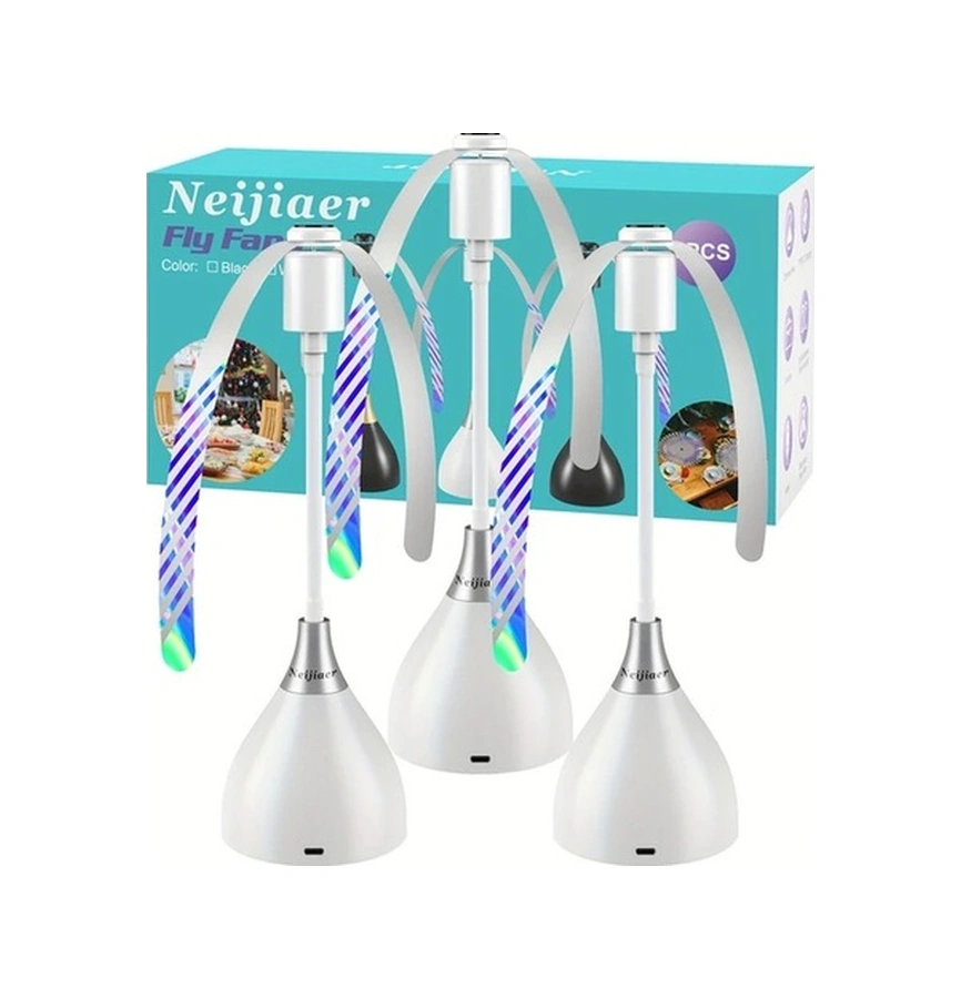 Trendooze Güneş022 Beyaz 2li Masa Sinek Kovucu, Usb Pil İle Portatif Sineksavar