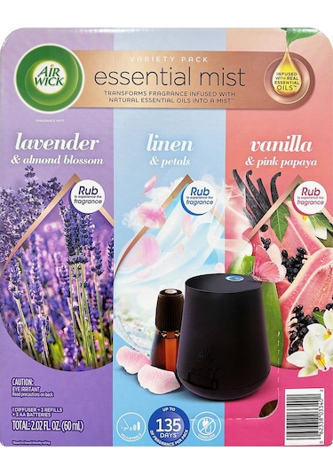 Air Wick Essential Difüzör + Lavanta + Linen + Vanilla Oda Kokusu Seti