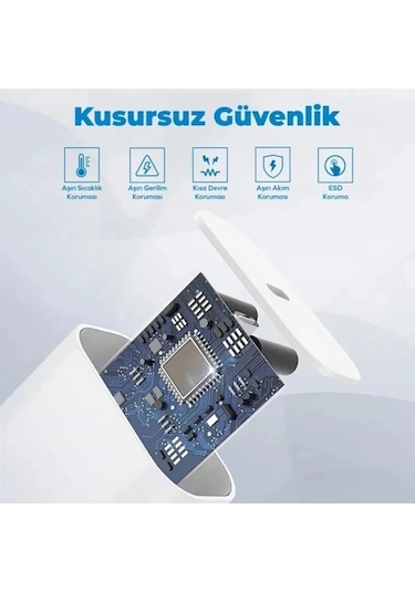 Apple Apple iPhone 16 Pro Max Uyumlu 35w Gan Gerçek Güç Type-c Çıkışlı Hızlı Şarj Tek Adaptör