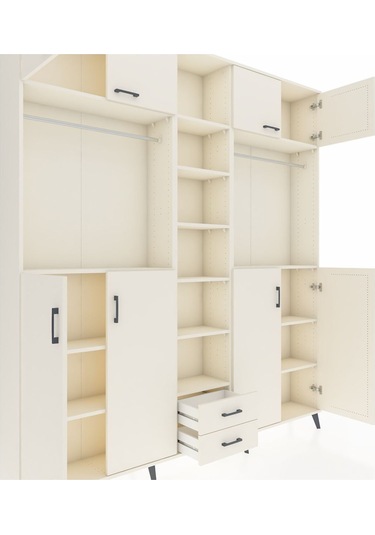 Arges Dolap 14 Raflı 2 Çekmeceli 2 Askılı 220x30x243 Aytaşı-aytaşı/aytaşı Aytası/aytası