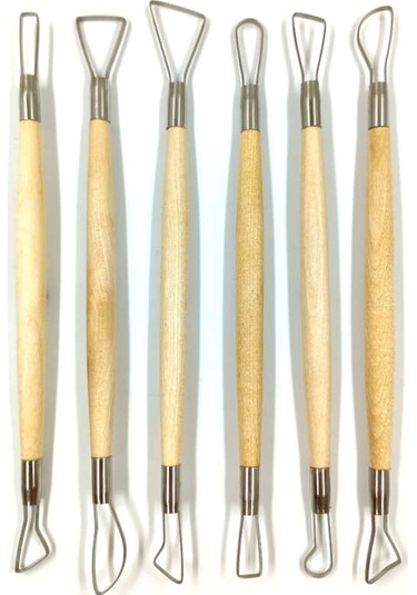 Gvn Art Ahşap Sap Seramik Dip Alma Seti 6 Lı 20 Cm Ng264
