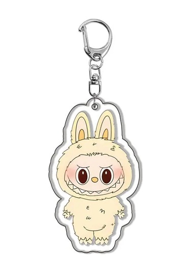 Labubu Küçük Koyun Anahtarlık Sevimli Karikatür Akrilik Aksiyon Figürleri Çanta Lbl1-15