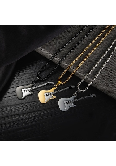 Fastbuy Opk 1989 Paslanmaz Çelik Kolye Ucu Titanyum Çelik, Altın Kolye Ucu+0.4x70cm İnci Zincir, Renk: Altın, Kolye Ucu Çok Renkli