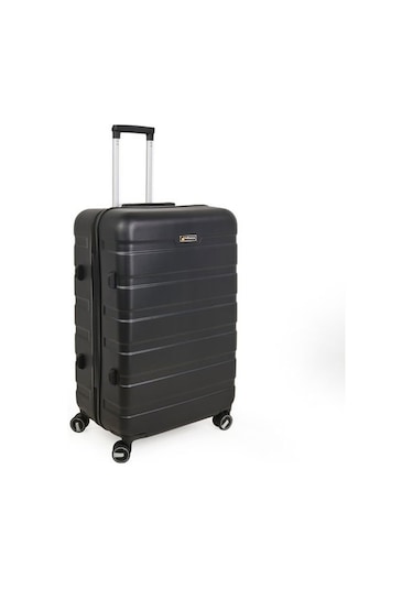 Hoffmanns Titan Büyük Boy Abs Valiz - Siyah - 76x52x30 Cm Siyah