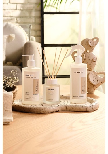 Karaca White Clean Linen 3 Parça Koku Seti