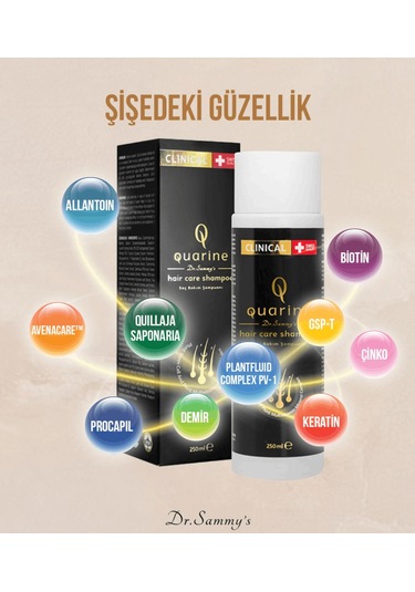 Dr. Sammy's Quarine Premium Şampuan 250ml Dökülen