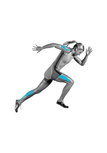 Vzn Kinesio Sporcu Ağrı Bandı 5 CM x 5 M Mavi