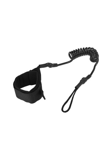 Konesam Sörf Ayak Bileği Kayışı - Tpu Ve Naylon Malzeme, 1.2m Uzunluk, Siyah - Mh17091