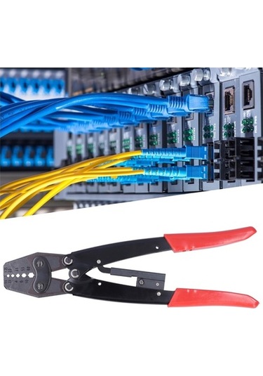 Tongxida Hx-10 Ratchli Terminal Presi, El Aleti, 1.25-10mm² Awg10-6, Ergonomik Grip, Paslanmaz Çelik + Pvc, Dayanıklı Ve Konfo