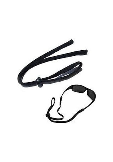 1 Adet Güneş Gözlüğü Siyah Spor İp +1 Adet Gözlük Silme Bezi