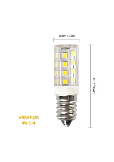 Symbee E14 Seramik Led Buzdolabı Ampulü, 4w Enerji Tasarruflu, Ac220v, Beyaz Işık, Uzun Ömürlü.