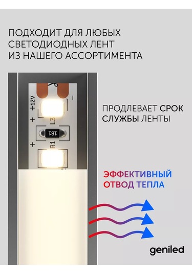Geniled Led Şerit İçin Alüminyum Esnek Profil 1m 3 Adet 231830481 Beyaz