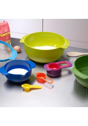 Joseph Joseph Nest™ 9 Plus Karıştırma Kase Seti - Çok Renkli