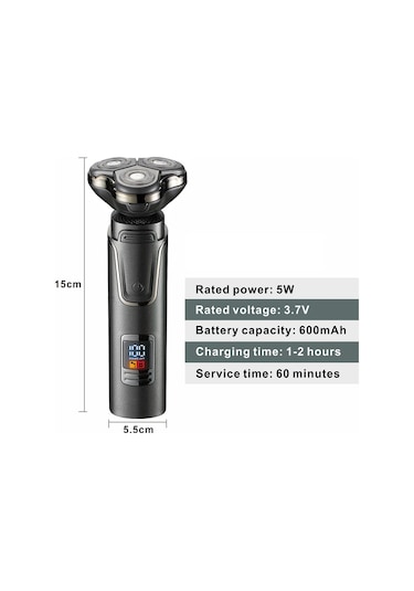 Jasper JPR 3600 Blackstone 3 Başlıklı Dijital Ekranlı Islak Kuru