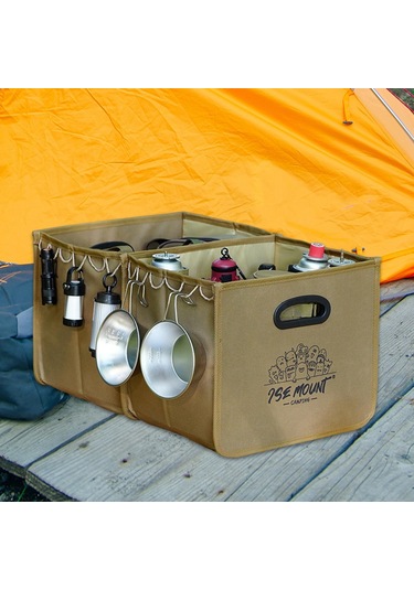 Homyl Açık Hava Kamp Saklama Çantası Pişirme Gereçleri Haki Haki