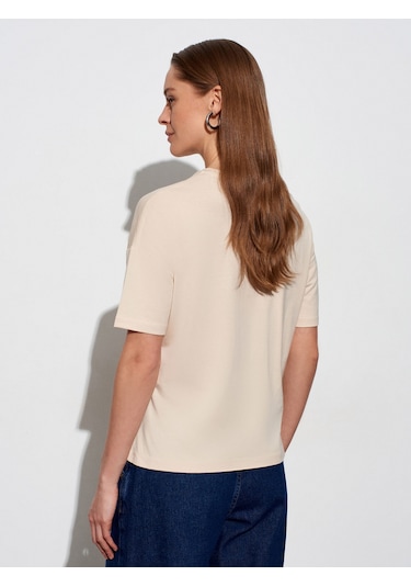 Dilvin 3683 Basic T-shirt-taş