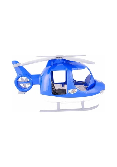 Farbu Oyuncak 46 CM Büyük Polis Helikopteri Mavi