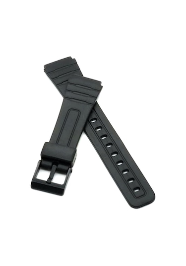 Casio F 91 Modeli Uygun Siyah Silikon Saat Kordonu Siyah