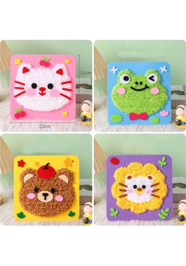 Çocuklar İçin Aktivite Ve Örgü Kiti Sevimli Hayvanlar Sevimlik Kurbağa 1 Adet