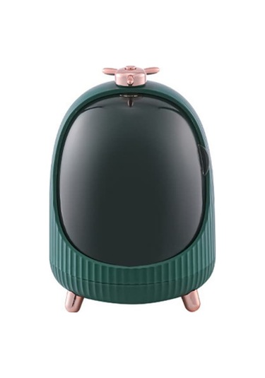 Yeşil Orta Boy Abs Kozmetik Düzenleyici - Döner Çekmeceli Makyaj Ve Bakım Ürünleri Rafı Yeşil Yeşil