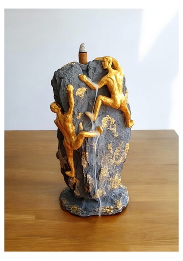 Dağcı Tırmanan Adamlar Biblosu Geri Akış Tütsülük Gold