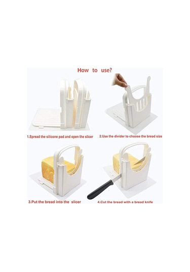 Ev Yapımı Ekmek İçin Ayarlanabilir Ve Katlanabilir Ekmek Dilimleyici Diğer