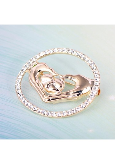 Gümüş Kristal Aşk Eller Yenidoğan Bebek Broş Rozeti Tıbbi Takı Broş Pins Kadınlar İçin Hediyeler Gümüş