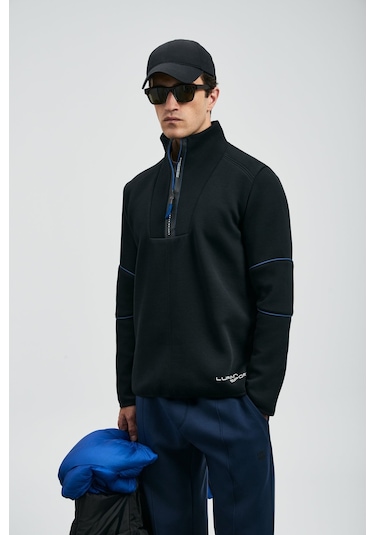 Lufian Erkek Art Sweatshirt 112030191 Siyah Siyah