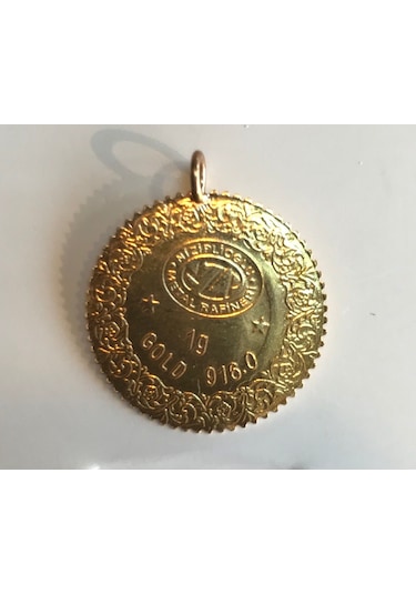 1 Gram 22 Ayar Kulplu Altın - 2 Adet