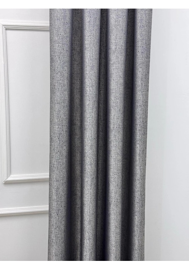 Nivemeshome Nevra V-5209 Gri 1/3 Sık Pileli Fon Perde Apm Gri