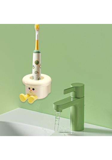 Homyl Diş Fırçası Tutucu Duvara Monte Banyo Düzenleyici Otel Beyaz