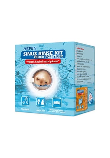 Abfen Sinüs Rinse Kit Yetişkin 50 Yedek Poşet