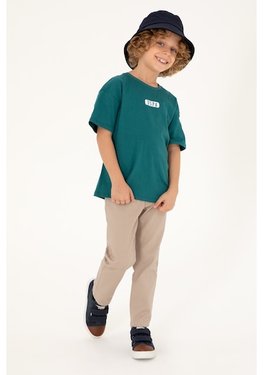 U.s. Polo Assn. Erkek Çocuk Koyu Yeşil Tişört 50298982-vr101 Dark Eden Koyu Yeşil