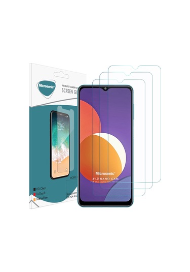 Microsonic Samsung Galaxy Uyumlu M12 Screen Protector Nano Glass Cam Ekran Koruyucu 3'lü Paket