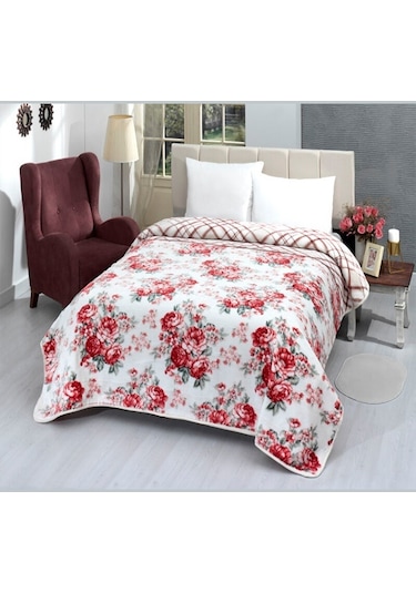 Mink Battaniye Lacasa 1101 Bordo Çift Kişilik Bordo